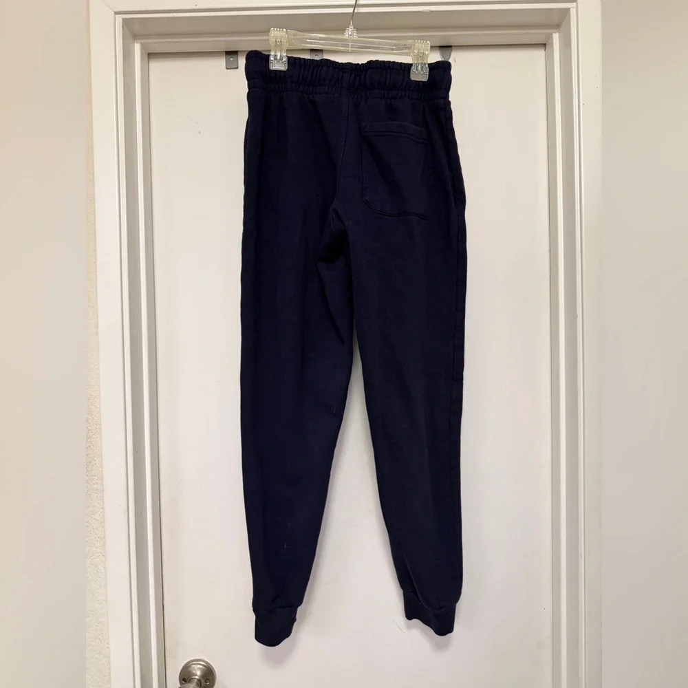 Quiksilver jogger sweatpants - navy with gray lettering - size S